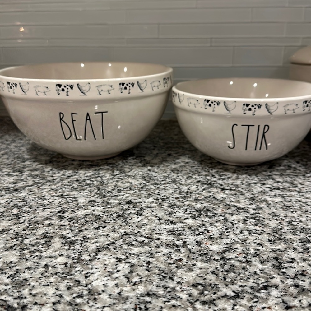 Rae dunn farmline bowls